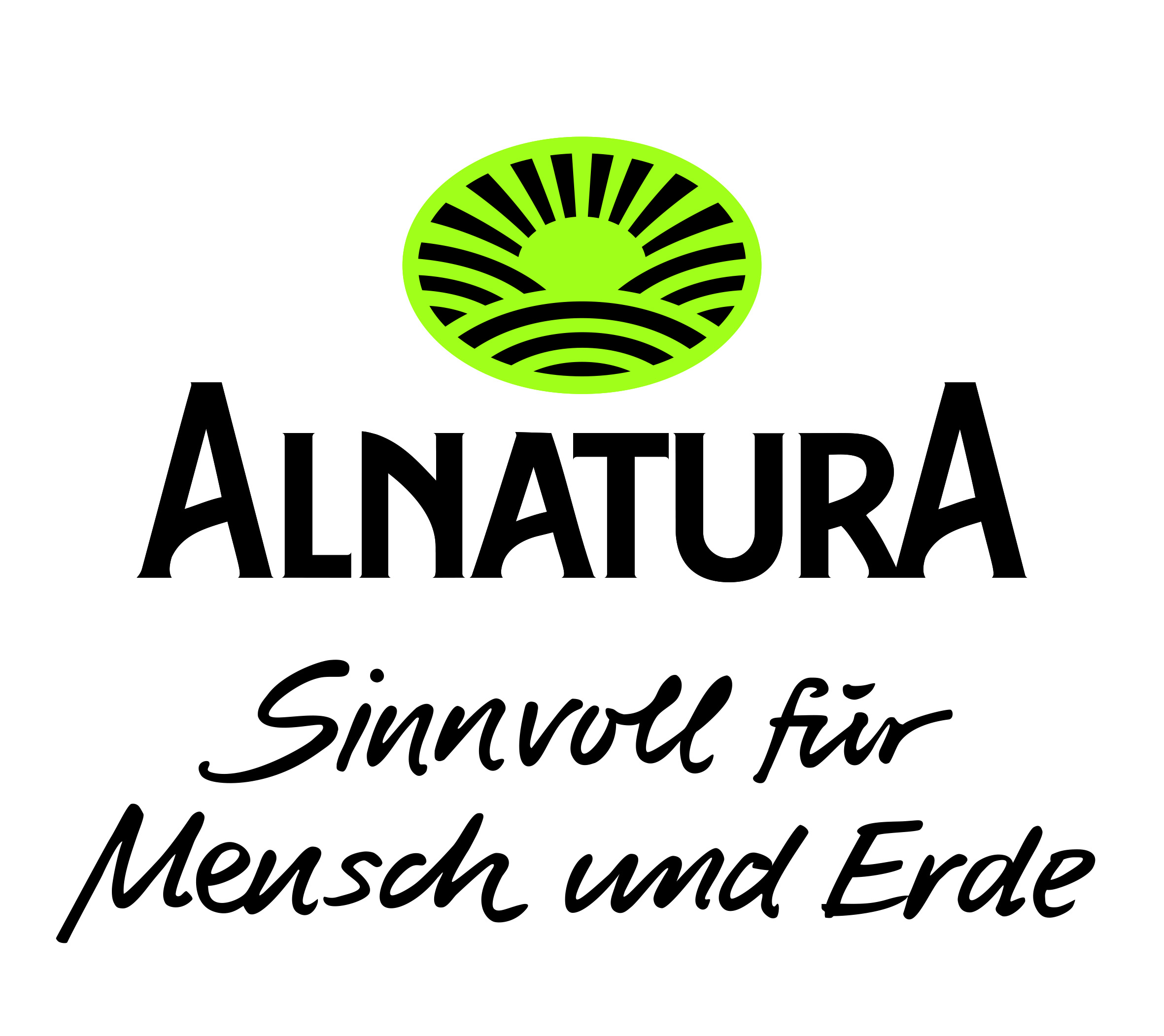 Logo alnatura claim2zlg htg weiss vektorgrafik